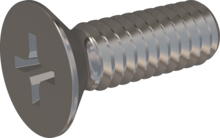 STM330200060E, Metric Machine Screw, STM33 2.0x6.0 - H0, stainless-steel A2, 1.4567, bright, pickled and passivated