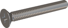 STM330200160E, Skruv med metrisk gänga, STM33 2.0x16.0 - H0, rostfritt stål A2, 1.4567, blank och passiviserad
