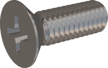STM330350100E, Metric Machine Screw, STM33 3.5x10.0 - H2, stainless-steel A2, 1.4567, bright, pickled and passivated