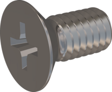 STM330400080E, Metric Machine Screw, STM33 4.0x8.0 - H2, stainless-steel A2, 1.4567, bright, pickled and passivated