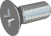 STM330400100S, Metric Machine Screw, STM33 4.0x10.0 - H2, steel, hardened, zinc-plated 5-7 µm, baked, blue / transparent passivated