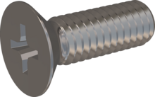 STM330400120E, Metric Machine Screw, STM33 4.0x12.0 - H2, stainless-steel A2, 1.4567, bright, pickled and passivated