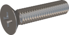 STM330400180E, Metric Machine Screw, STM33 4.0x18.0 - H2, stainless-steel A2, 1.4567, bright, pickled and passivated