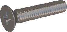 STM330400200E, Metric Machine Screw, STM33 4.0x20.0 - H2, stainless-steel A2, 1.4567, bright, pickled and passivated