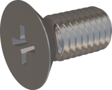 STM330500100E, Metric Machine Screw, STM33 5.0x10.0 - H2, stainless-steel A2, 1.4567, bright, pickled and passivated