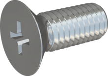 STM330500120S, Metric Machine Screw, STM33 5.0x12.0 - H2, steel, hardened, zinc-plated 5-7 µm, baked, blue / transparent passivated