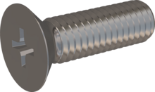 STM330500160E, Metric Machine Screw, STM33 5.0x16.0 - H2, stainless-steel A2, 1.4567, bright, pickled and passivated