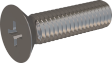 STM330500180E, Metric Machine Screw, STM33 5.0x18.0 - H2, stainless-steel A2, 1.4567, bright, pickled and passivated
