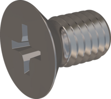 STM330600100E, Metric Machine Screw, STM33 6.0x10.0 - H3, stainless-steel A2, 1.4567, bright, pickled and passivated