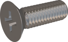 STM330600180E, Metric Machine Screw, STM33 6.0x18.0 - H3, stainless-steel A2, 1.4567, bright, pickled and passivated