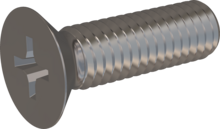 STM330600200E, Metric Machine Screw, STM33 6.0x20.0 - H3, stainless-steel A2, 1.4567, bright, pickled and passivated