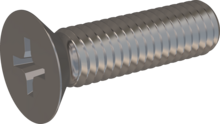 STM330600220E, Metric Machine Screw, STM33 6.0x22.0 - H3, stainless-steel A2, 1.4567, bright, pickled and passivated