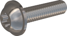 Schraube mit metrischem Gewinde, STM38 4.0x16.0 - T20, Edelstahl A2, 1.4567, blank, gebeizt und passiviert