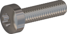 STM390300110E, Metric Machine Screw, STM39 3.0x11.0 - T10, stainless-steel A2, 1.4567, bright, pickled and passivated