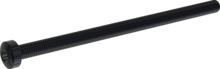 STM390300550B, Parafuso com rosca métrica, STM39 3.0x55.0 - T10, aço, endurecido, Zincado Niquelado Galvanizado, Passivado negro