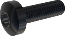 STM390600200J, Tornillo de rosca métrica, STM39 6.0x20.0 - T30, Acero Inoxidable A2, 1.4567, negro