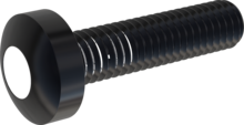 STM390600250J, Tornillo de rosca métrica, STM39 6.0x25.0 - T30, Acero Inoxidable A2, 1.4567, negro