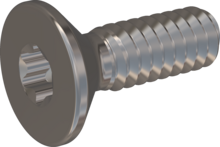 STM410160050E, Metric Machine Screw, STM41 1.6x5.0 - T5, stainless-steel A2, 1.4567, bright, pickled and passivated