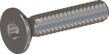 STM410160080E, Metric Machine Screw, STM41 1.6x8.0 - T5, stainless-steel A2, 1.4567, bright, pickled and passivated