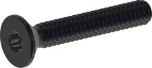 STM410160100J, Metric Machine Screw, STM41 1.6x10.0 - T5, stainless-steel A2, 1.4567, black