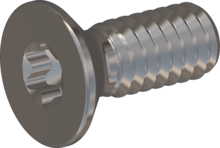 STM410200050E, Metric Machine Screw, STM41 2.0x5.0 - T6, stainless-steel A2, 1.4567, bright, pickled and passivated