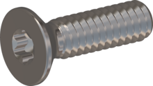 STM410200070E, Metric Machine Screw, STM41 2.0x7.0 - T6, stainless-steel A2, 1.4567, bright, pickled and passivated