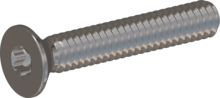 STM410200120E, Metric Machine Screw, STM41 2.0x12.0 - T6, stainless-steel A2, 1.4567, bright, pickled and passivated