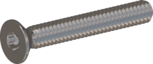 STM410200140E, Skruv med metrisk gänga, STM41 2.0x14.0 - T6, rostfritt stål A2, 1.4567, blank och passiviserad