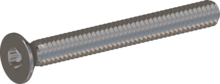 STM410200180E, Skruv med metrisk gänga, STM41 2.0x18.0 - T6, rostfritt stål A2, 1.4567, blank och passiviserad
