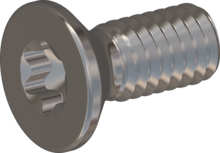 STM410250060E, Metric Machine Screw, STM41 2.5x6.0 - T8, stainless-steel A2, 1.4567, bright, pickled and passivated