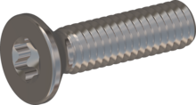 STM410250100E, Metric Machine Screw, STM41 2.5x10.0 - T8, stainless-steel A2, 1.4567, bright, pickled and passivated
