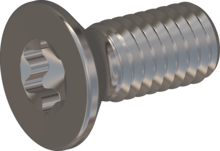 STM410300070E, Metric Machine Screw, STM41 3.0x7.0 - T10, stainless-steel A2, 1.4567, bright, pickled and passivated