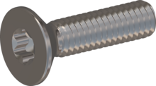 STM410400160E, Metric Machine Screw, STM41 4.0x16.0 - T20, stainless-steel A2, 1.4567, bright, pickled and passivated