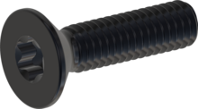 STM410400160J, Metric Machine Screw, STM41 4.0x16.0 - T20, stainless-steel A2, 1.4567, black