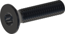STM410400180J, Metric Machine Screw, STM41 4.0x18.0 - T20, stainless-steel A2, 1.4567, black