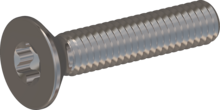 STM410400200E, Metric Machine Screw, STM41 4.0x20.0 - T20, stainless-steel A2, 1.4567, bright, pickled and passivated