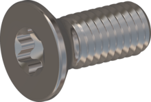 STM410500120E, Metric Machine Screw, STM41 5.0x12.0 - T25, stainless-steel A2, 1.4567, bright, pickled and passivated