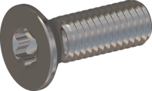 STM410500150E, Metric Machine Screw, STM41 5.0x15.0 - T25, stainless-steel A2, 1.4567, bright, pickled and passivated