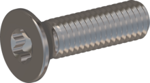 STM410500180E, Metric Machine Screw, STM41 5.0x18.0 - T25, stainless-steel A2, 1.4567, bright, pickled and passivated
