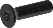 STM410500200J, Metric Machine Screw, STM41 5.0x20.0 - T25, stainless-steel A2, 1.4567, black