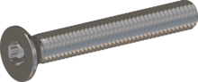 STM410500350E, Metric Machine Screw, STM41 5.0x35.0 - T25, stainless-steel A2, 1.4567, bright, pickled and passivated