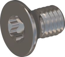STM410600100E, Metric Machine Screw, STM41 6.0x10.0 - T30, stainless-steel A2, 1.4567, bright, pickled and passivated