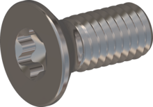 STM410600140E, Metric Machine Screw, STM41 6.0x14.0 - T30, stainless-steel A2, 1.4567, bright, pickled and passivated