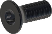 STM410600150J, Metric Machine Screw, STM41 6.0x15.0 - T30, stainless-steel A2, 1.4567, black