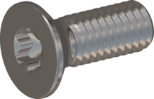 STM410600160E, Metric Machine Screw, STM41 6.0x16.0 - T30, stainless-steel A2, 1.4567, bright, pickled and passivated