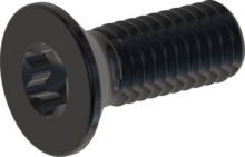 STM410600160J, Vis à filetage métrique, STM41 6.0x16.0 - T30, acier inoxydable A2, 1.4567, noir