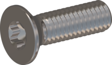 STM410600200E, Metric Machine Screw, STM41 6.0x20.0 - T30, stainless-steel A2, 1.4567, bright, pickled and passivated