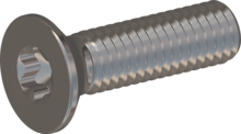STM410600220E, Metric Machine Screw, STM41 6.0x22.0 - T30, stainless-steel A2, 1.4567, bright, pickled and passivated