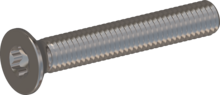 STM410600400E, Metric Machine Screw, STM41 6.0x40.0 - T30, stainless-steel A2, 1.4567, bright, pickled and passivated