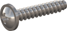 STP210350180C, Screw for Plastic, STP21 3.5x18.0 - Z2, stainless-steel A4, 1.4578, bright, pickled and passivated